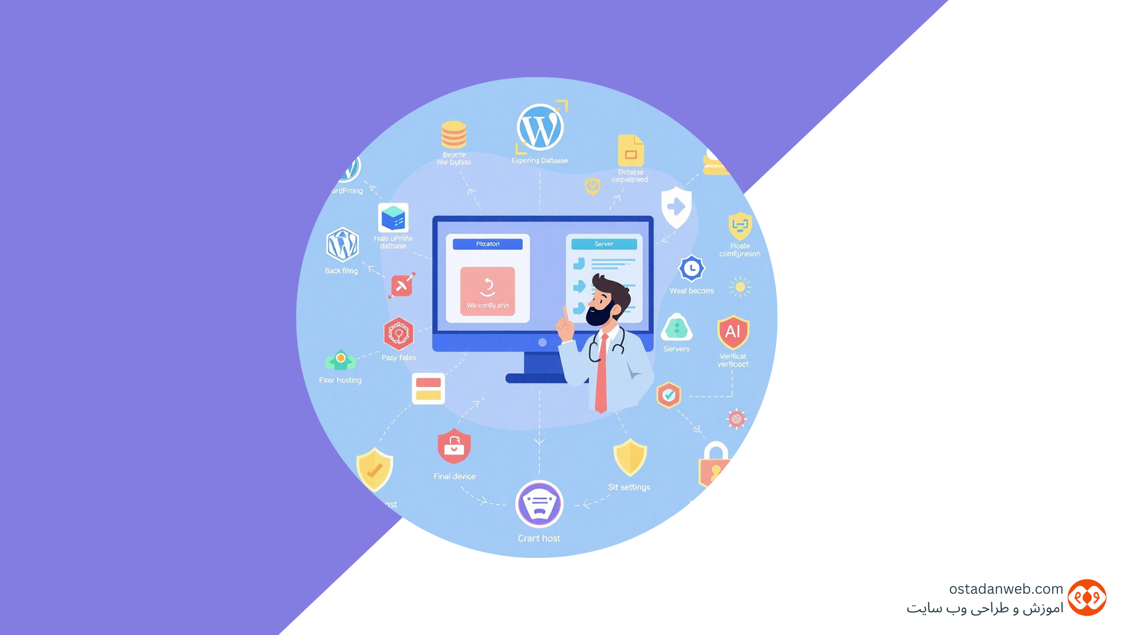 هاست انتقال سایت وردپرسی از هاست قدیمی به هاست جدید بدون از دست رفتن اطلاعات بکاپ‌گیری کامل از سایت وردپرسی قبل از انتقال هاست ساخت دیتابیس جدید برای سایت وردپرسی در هاست مقصد ویرایش فایل wp-config.php در فرآیند انتقال سایت وردپرسی اتصال دیتابیس پس از انتقال موفق سایت وردپرسی انتقال فایل‌های سایت وردپرسی از طریق FTP ایمپورت دیتابیس سایت وردپرسی در phpMyAdmin رفع خطای Error Establishing Database Connection در سایت وردپرسی بررسی لینک‌ها و تصاویر بعد از انتقال سایت وردپرسی تنظیم DNS دامنه پس از انتقال سایت وردپرسی به هاست جدید