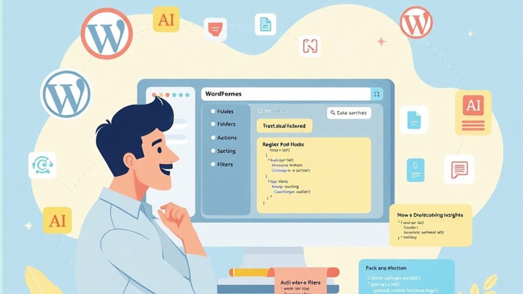 کد نمونه‌ای که لینک خارجی نوفالو (مرجع توسعه) را برای راهنمای ساختار نقشه سایت نشان می‌دهد. فرآیند آپلود و نصب موفقیت‌آمیز اولین افزونه وردپرس برای بهبود عملکرد کلی نقشه سایت. استفاده از توابع محلی‌سازی (__()) در افزونه برای حفظ تطابق نقشه سایت با زبان‌های مختلف. پیش‌نیازهای محیط توسعه محلی (مانند XAMPP) مورد نیاز برای کدنویسی و تست افزونه نقشه سایت. نمای کلی پنل مدیریت وردپرس پس از فعال‌سازی افزونه و تأیید عدم تداخل با نقشه سایت فعلی. جمع‌بندی نهایی: اهمیت کدنویسی تمیز و خوانا در عملکرد بهینه و پایدار نقشه سایت.
